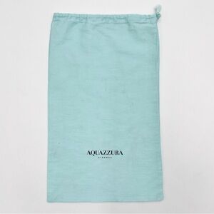 Aquazzura Dust Cover Bag Light Blue Travel Storage Drawstring 8.5x14.5 Pineapple